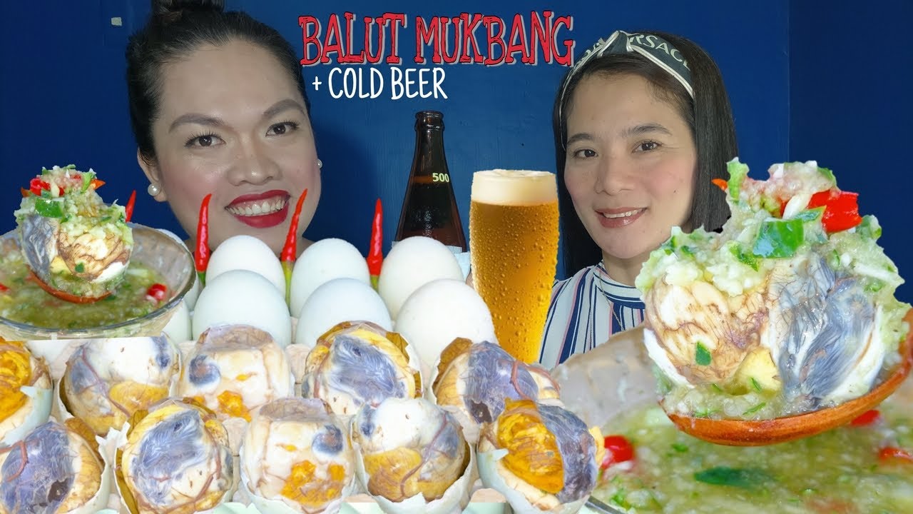 BALUT AND COLD BEER MUKBANG | DUCK EMBRYO MUKBANG | MUKBANG PHILIPPINES | BALUT MUKBANG