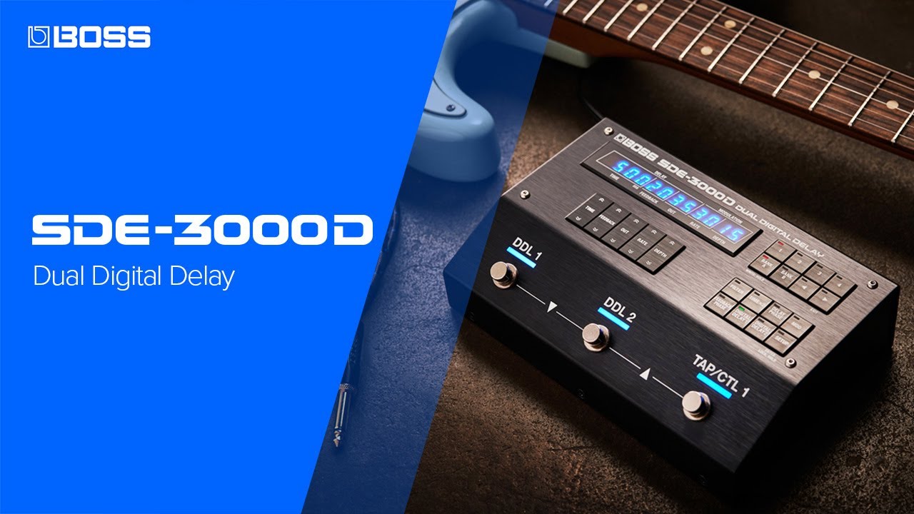 BOSS SDE-3000D Dual Digital Delay | Official Video