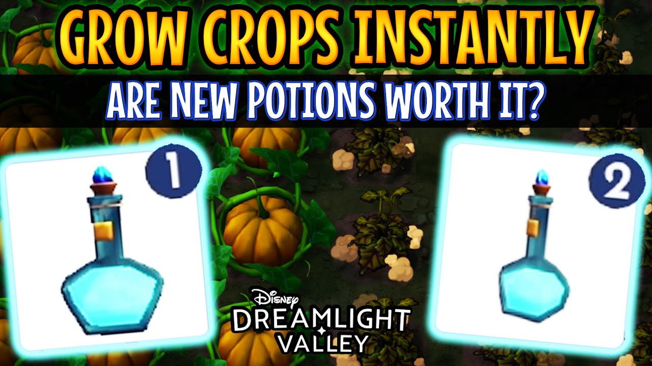 DISNEY Dreamlight Valley. Instant Crops with Miracle Growth Elixir. Rich Soil SECRET!