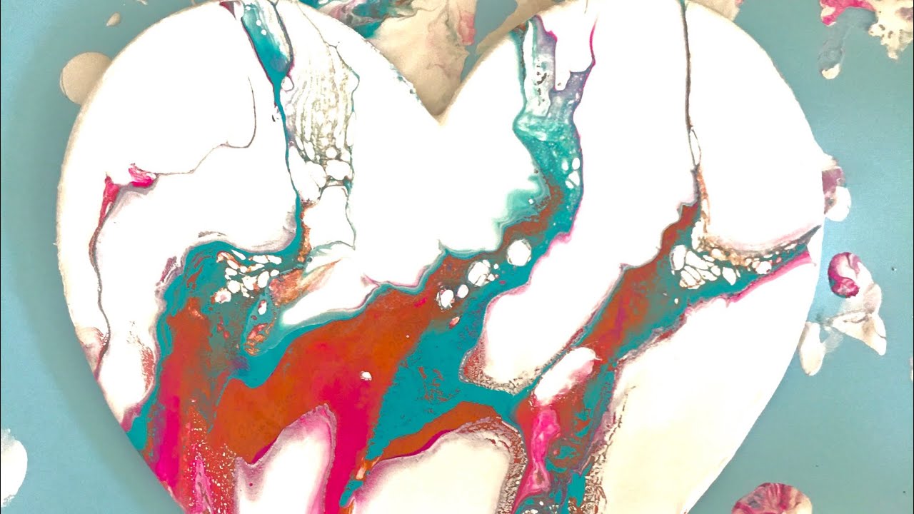 Ripple Swipe Tilt -- Acrylic Fluid Art  -- Pour Painting Ideas