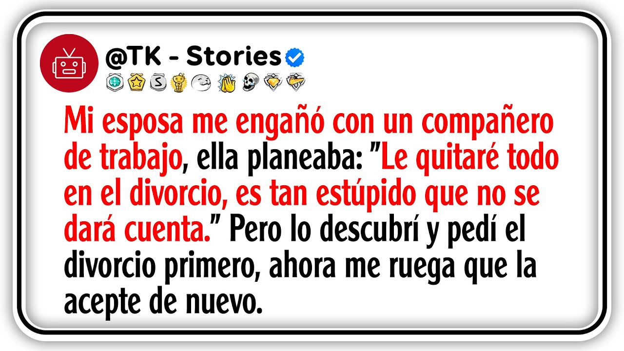 Mi esposa me enga&ntilde;&oacute; con un compa&ntilde;ero de trabajo, ella planeaba: 
