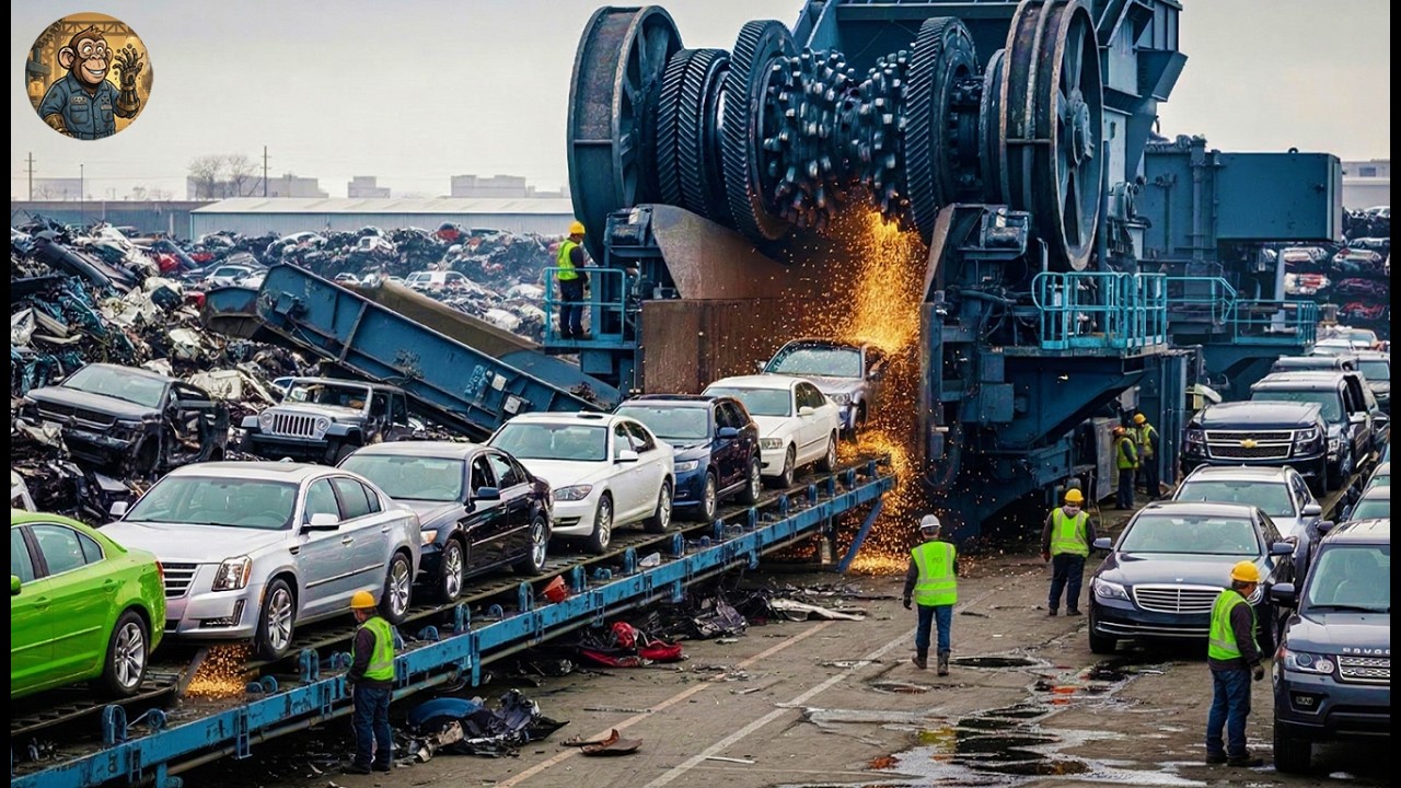 80 Most Dangerous Car Crushing & Shredding Machines That Obliterate Everything | Scrap Processing #2