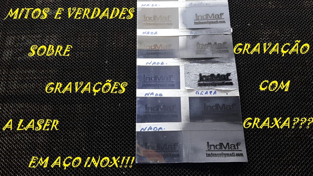 SERÁ QUE FUNCIONA? TESTE DE GRAVAÇÃO A LASER COM ADITIVOS  ALTERNATIVOS