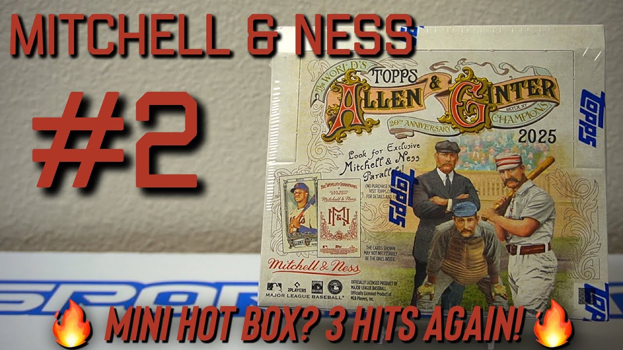 Распаковка второй коробки Topps Allen & Ginter Mitchell & Ness #2025! 🔥 Мини-коробка с хитами? Сн...