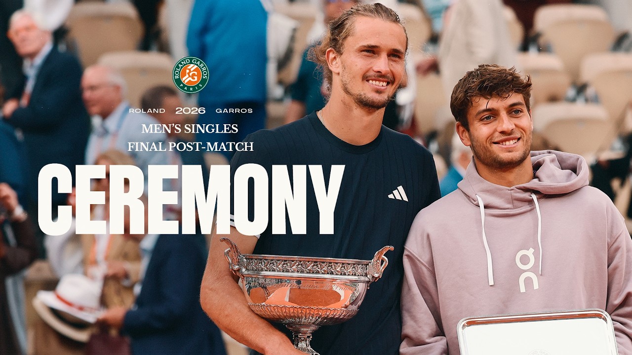 Men's singles final post-match ceremony | Roland-Garros 2026