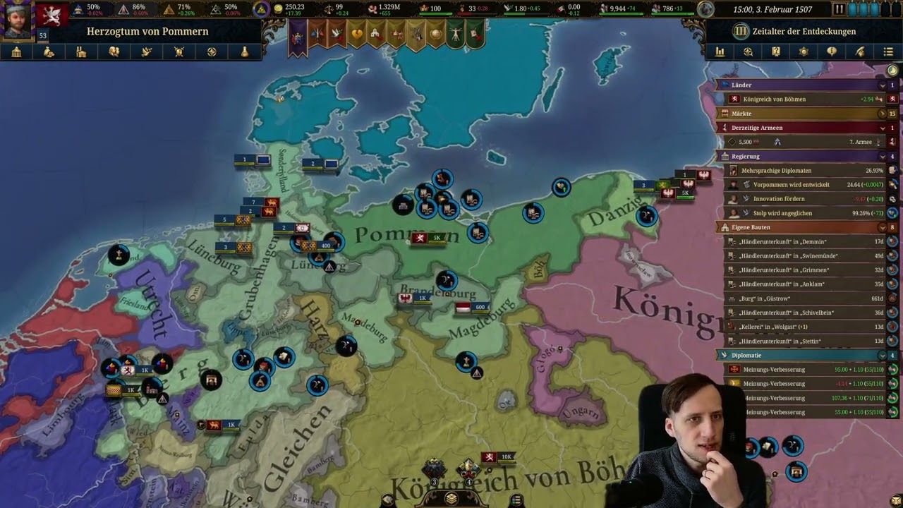 Europa Universalis V - Es geht weiter mit uns gegen Böhmen oder vllt. mit Böhmen?