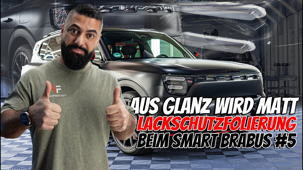 Aus glanz wird matt - Smart Brabus #5 | Folienprinz