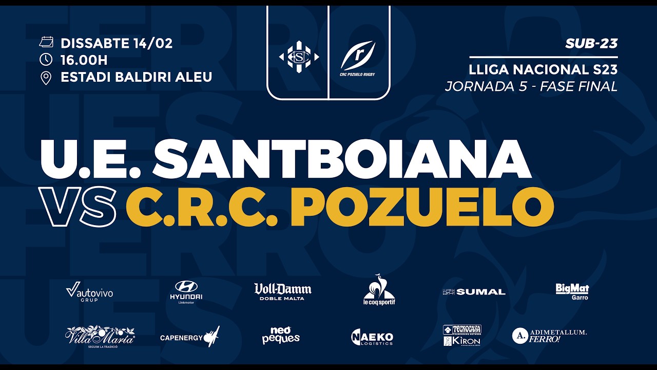U.E. Santboiana S23 - C.R.C. Pozuelo (Jª 5 - Fase final Lliga Nacional KPMG Emerging)