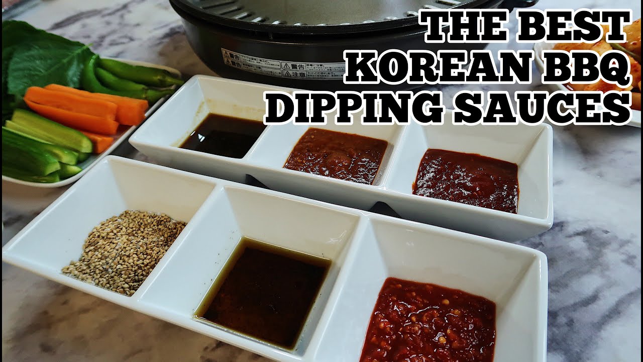 The Best Korean BBQ Dipping Sauces | 6 EASY Korean BBQ sauce recipes | 고기집에서 먹는 6가지 소스 | KBBQ SERIES