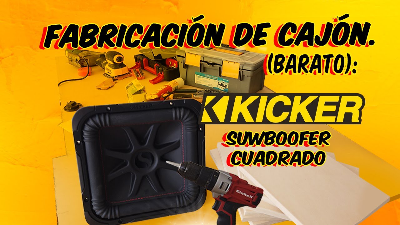 Fabricamos un cajón para subwoofer cuadrado Kicker ı Tutorial