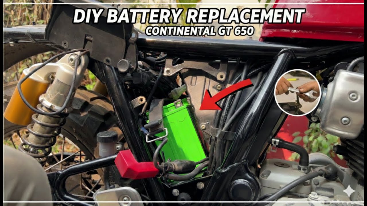Battery Replacement || DIY || Continental GT 650