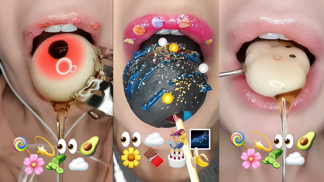 Wax Candy And Mochi Satisfying Mukbang ASMR Eating
