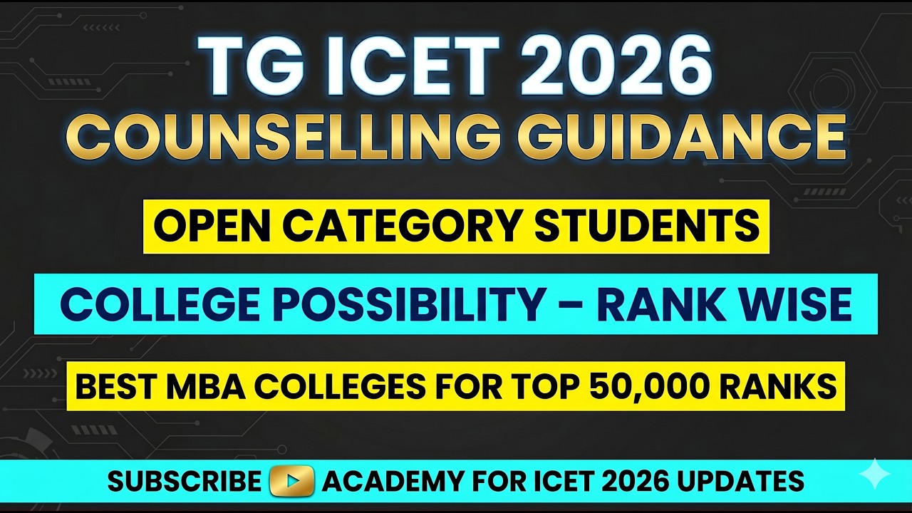 TOP MBA COLLEGES RANK WISE FOR OPEN CATEGORY TG ICET / IQ ACADEMY