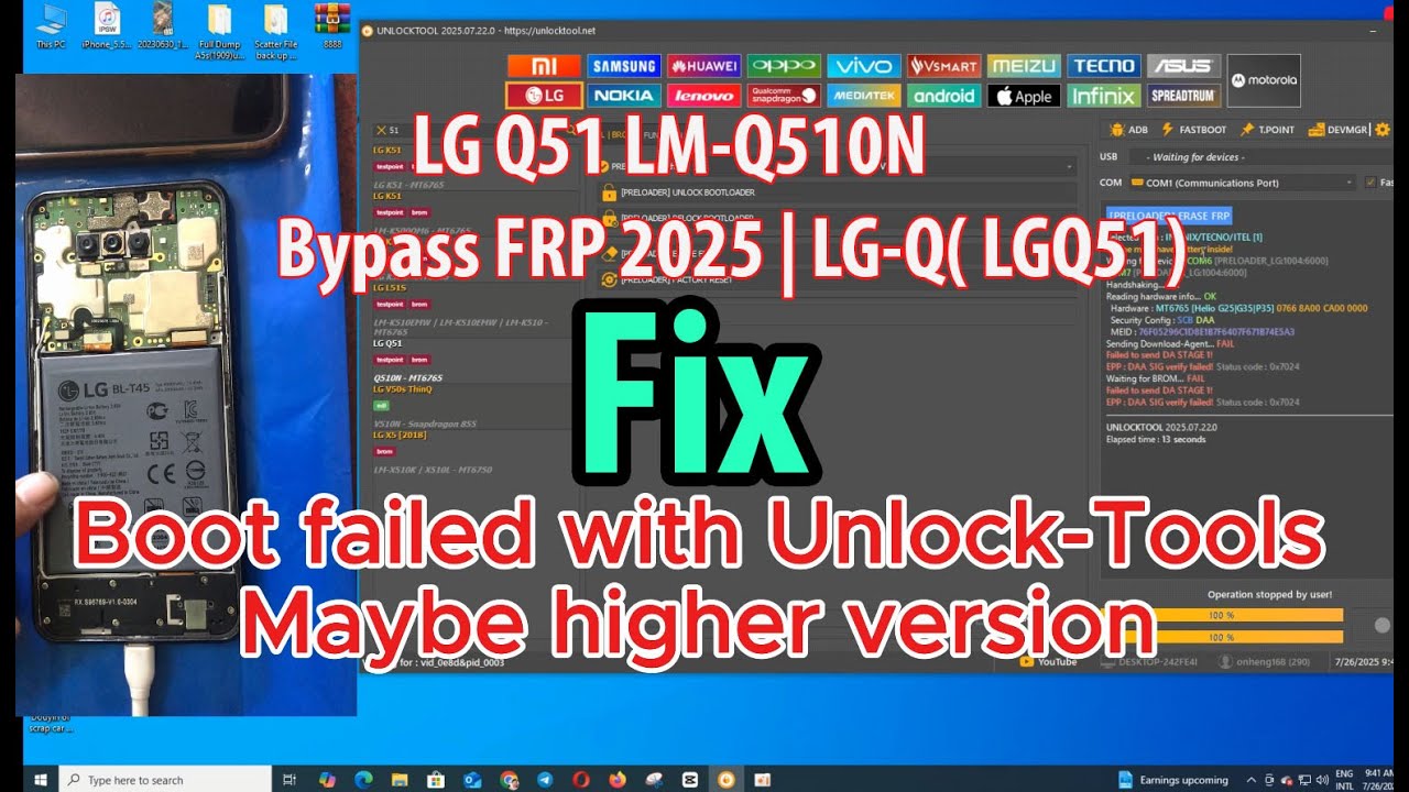 LG Q51 LM Q510N Bypass FRP 2025  LG Q LGQ51 All LG Google Account Lock Remove