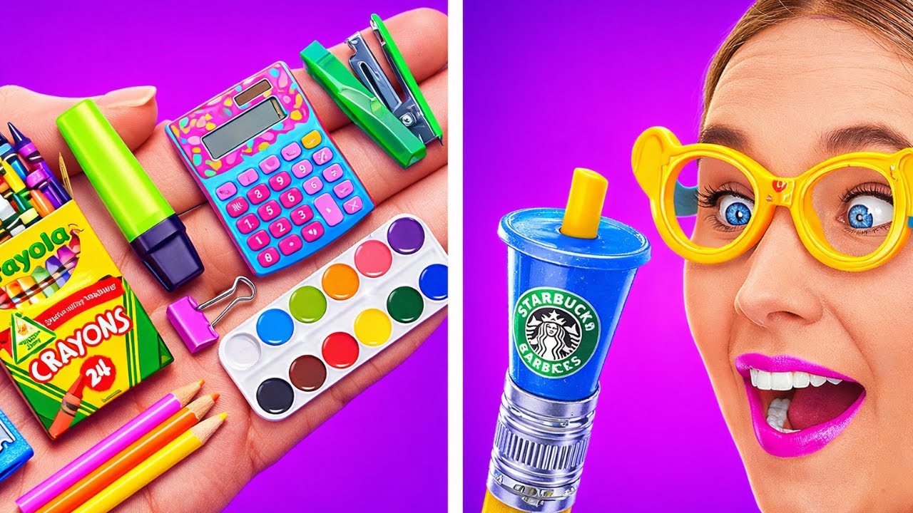 VERRÜCKTE SCHULSACHEN, Die Tatsächlich FUNKTIONIEREN 😲📚 Kreative DIY-Tipps von 123 GO!