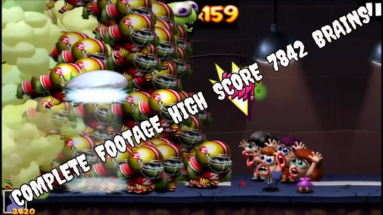 Zombie Tsunami : Complete Video Footage Of The 7842 Brains New High Score Video 😎