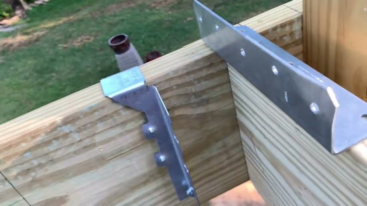 Deck joist and hanger install tips.