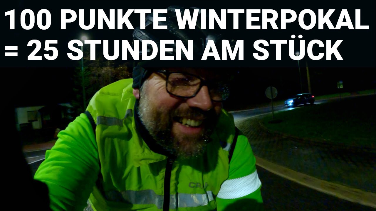100 Punkte f&uuml;r den Winterpokal (440 km in 28 Stunden)