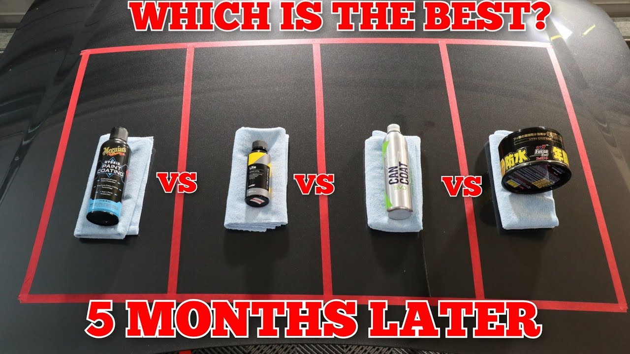 Что лучше? Обновление за 5 месяцев: Gyeon Can Coat против Meguiars Hybrid Coating против Carpro L...