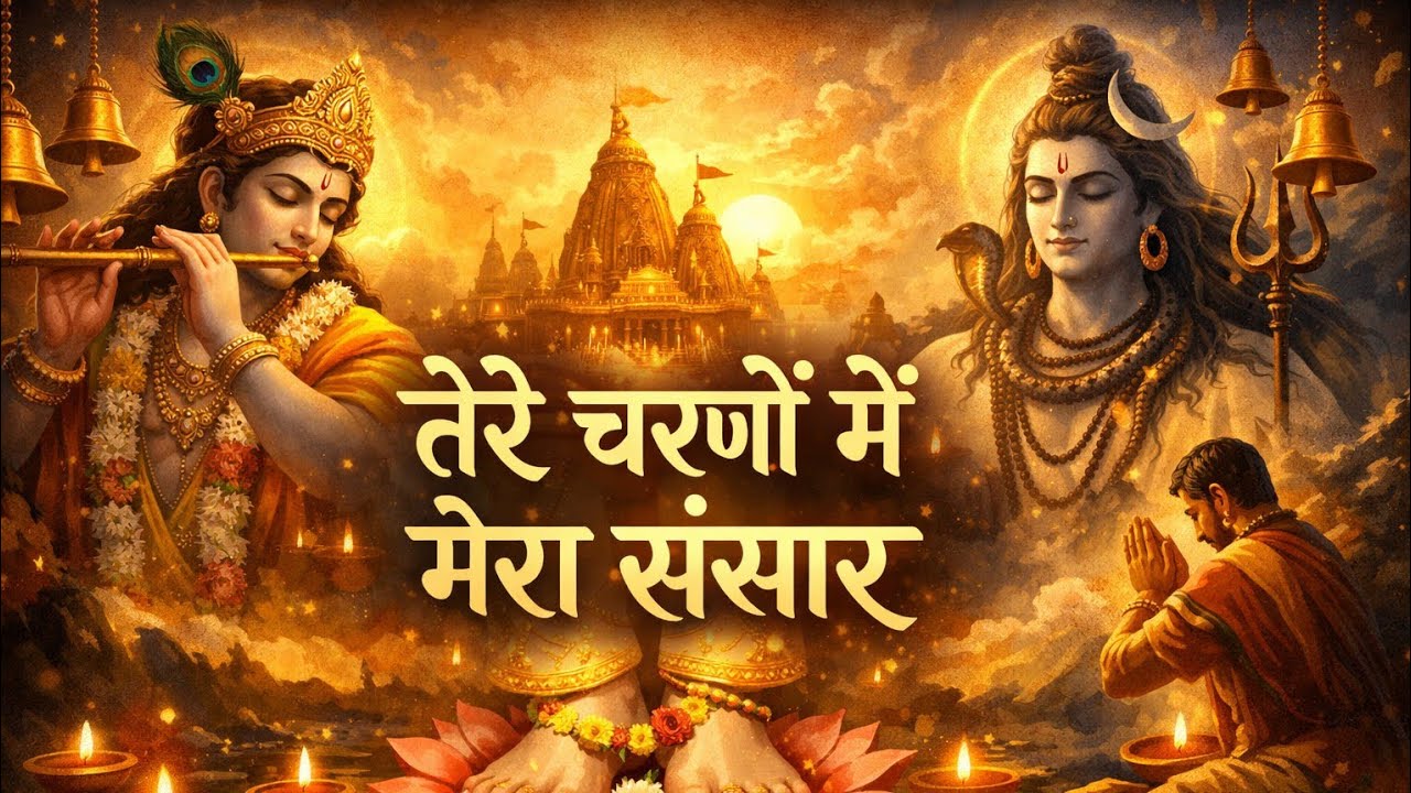 सुबह सुनिए ये भजन और पाएं शांति 🙏 | Tere Charno Mein Mera Sansar | Bhajan 2026