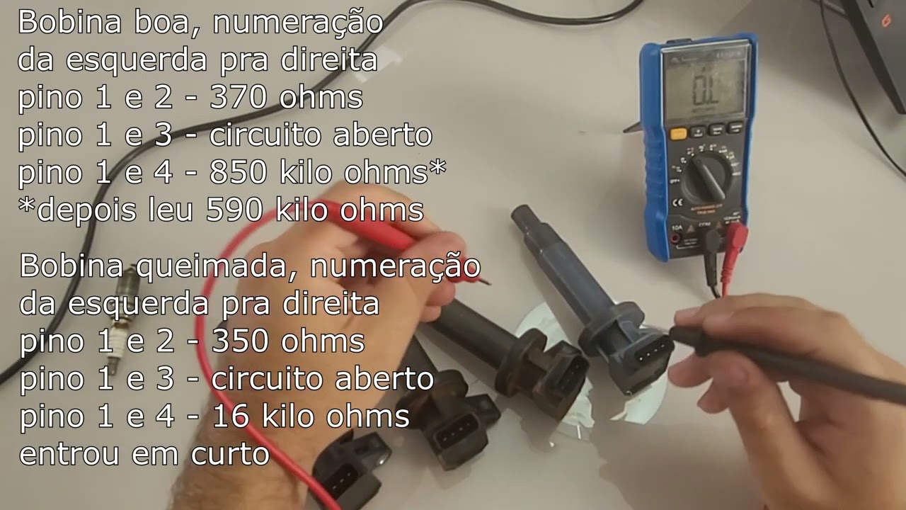 Bobinas do Corolla 2002 a 2009:  Diagnóstico, teste e troca