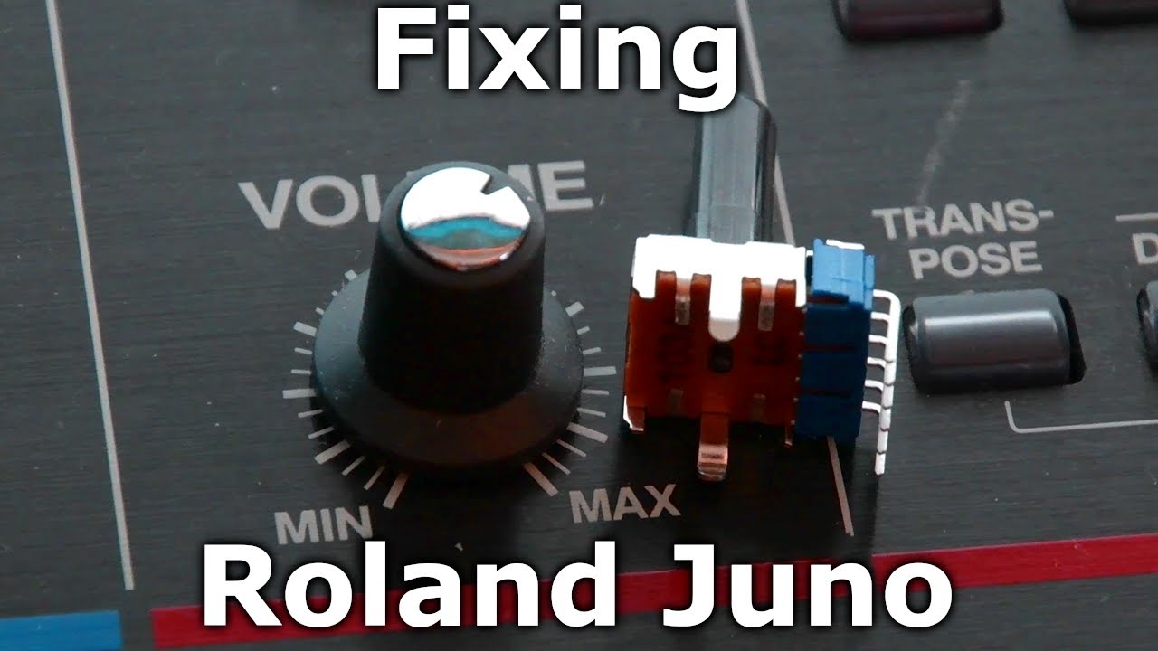 Roland Juno G - Repair of Volume pot - Not the screen!