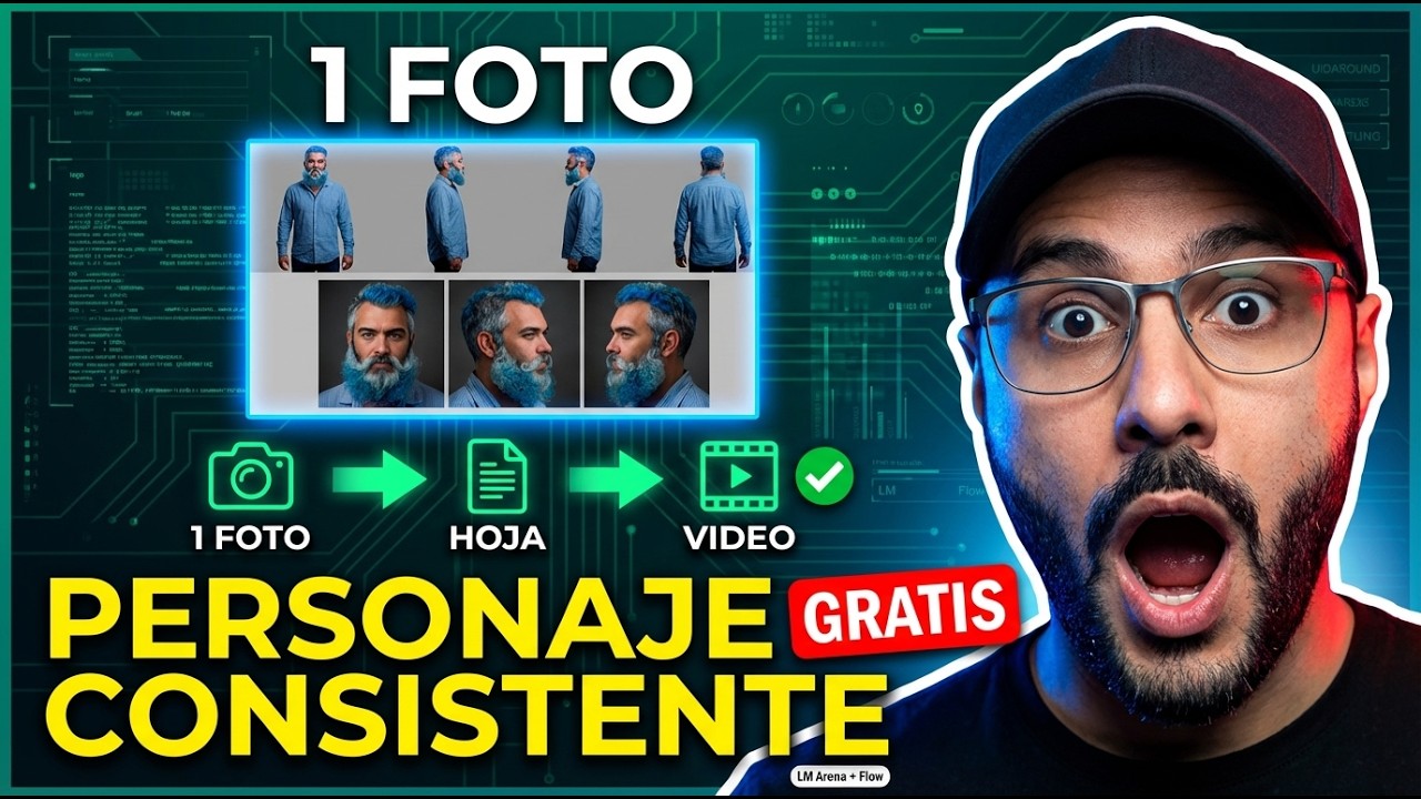 Cómo hacer VIDEOS con IA de personajes consistentes | Método de Hoja de Referencia (GRATIS)