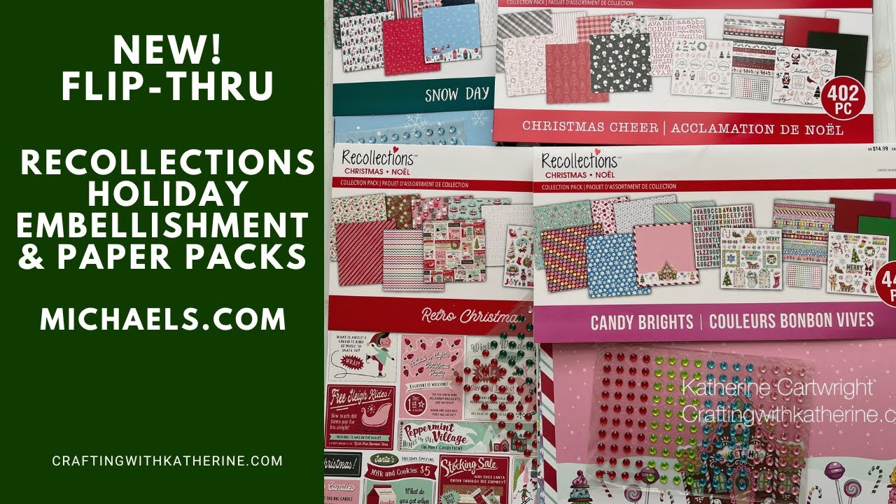 BRAND NEW! Recollections Christmas Paper & Embellishment Pack at Michael's Stores