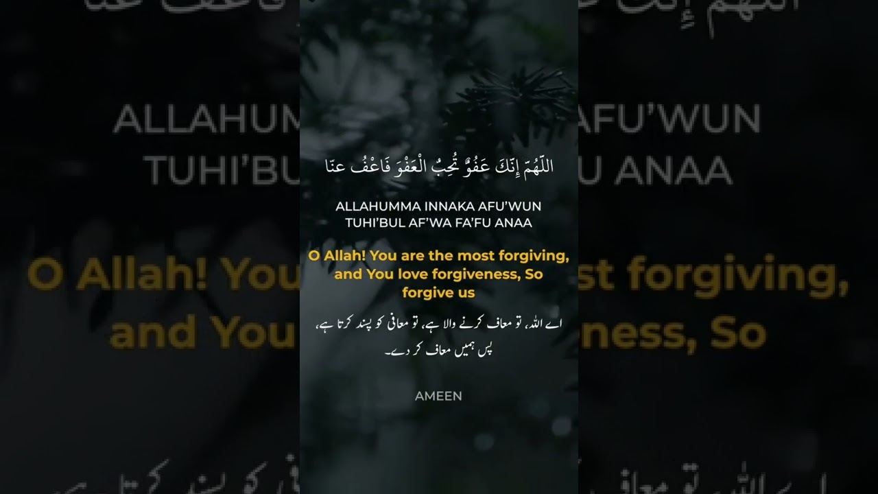Recite this in the nights of shab-e-Qadar #ramadan #shabeqadarkidua