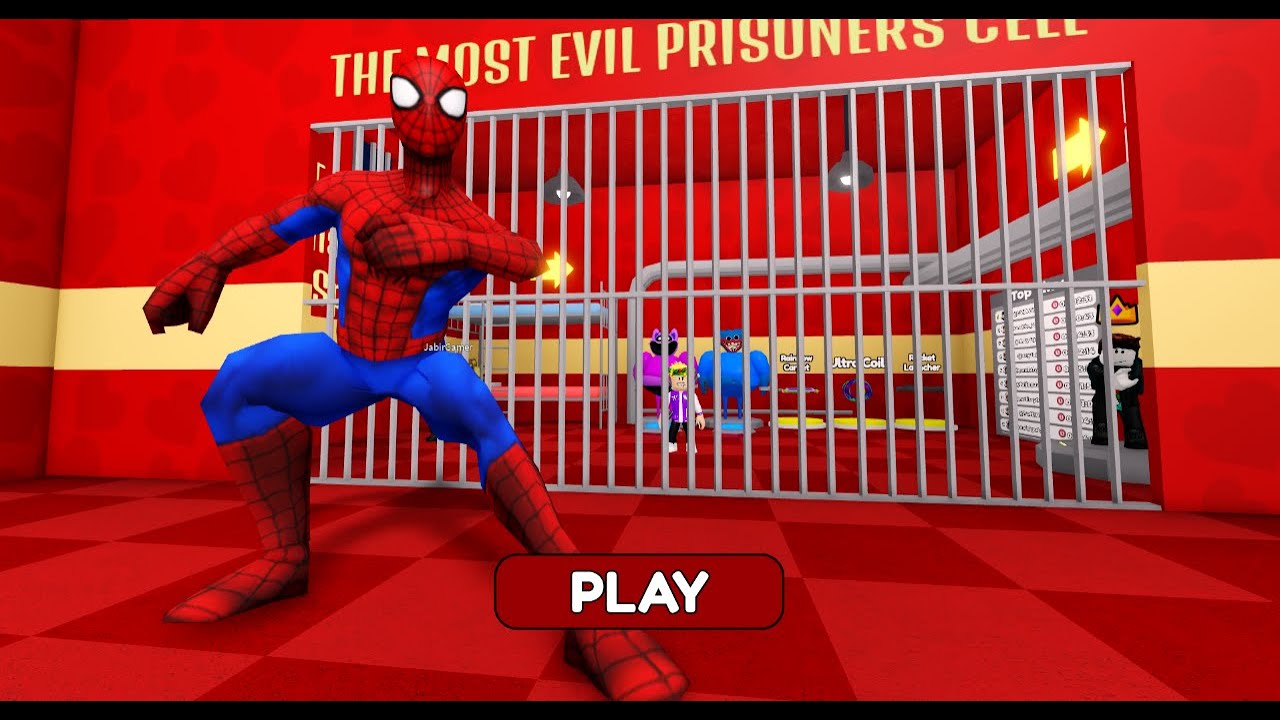 SPIDERMAN'S PRISON RUN (OBBY) – Easy Mode Guide & Boss Fight!