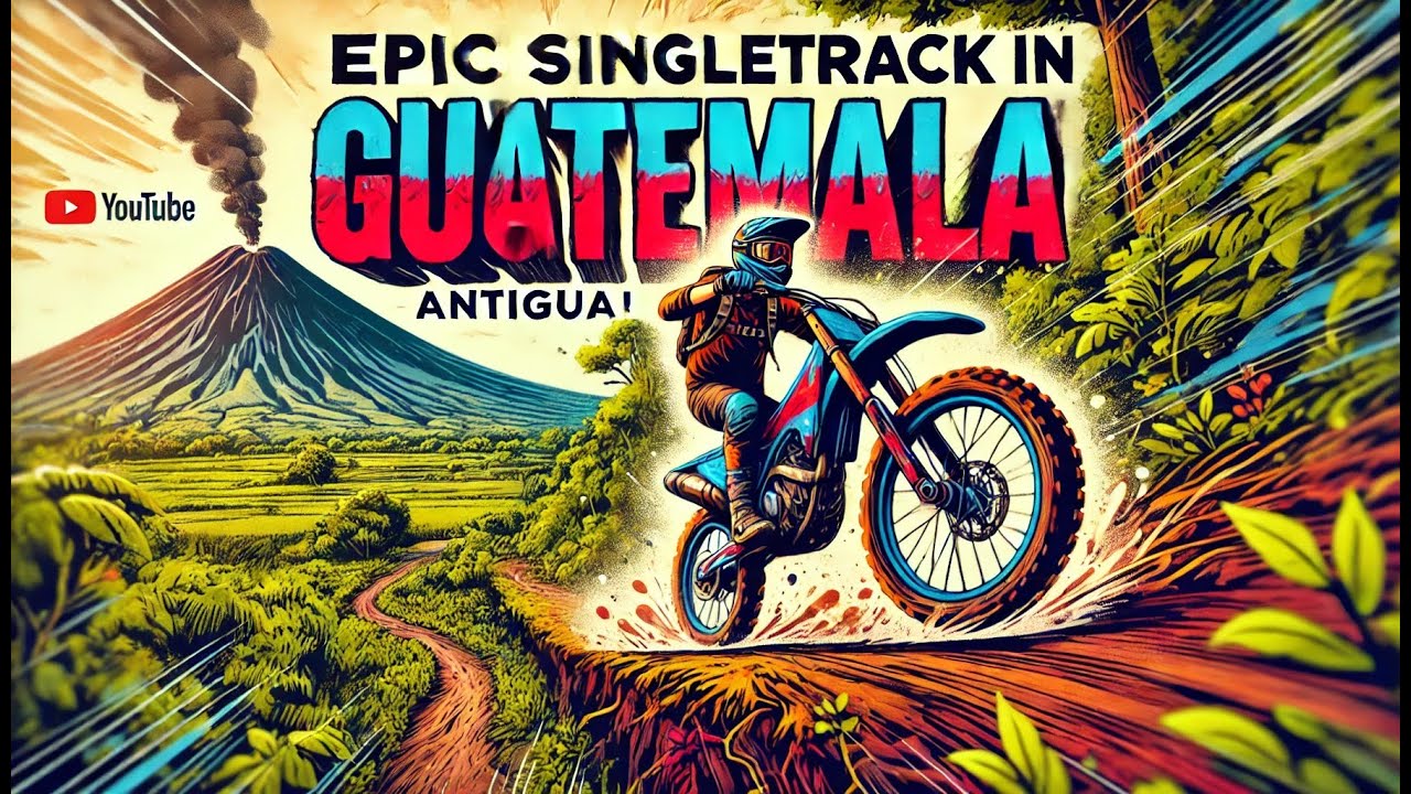 🌋 Epic Singletrack Dirt Biking in Antigua, Guatemala!