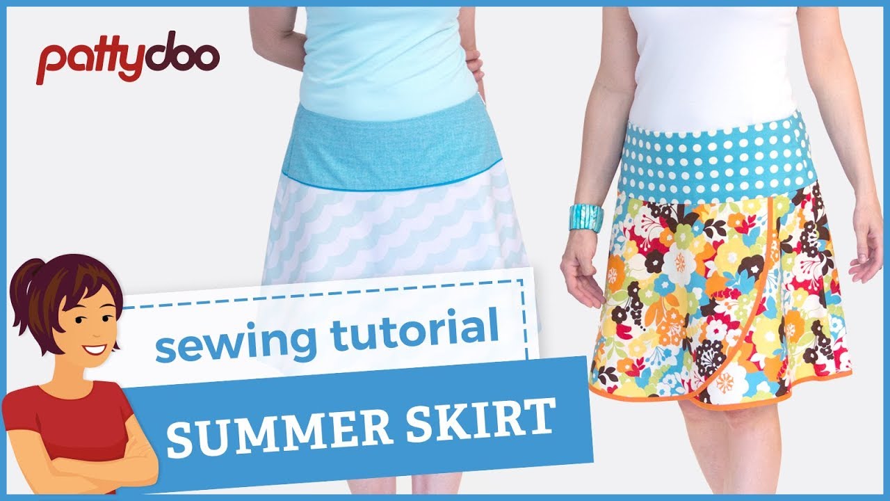 How to sew a skirt with zipper - pattydoo sewing tutorial