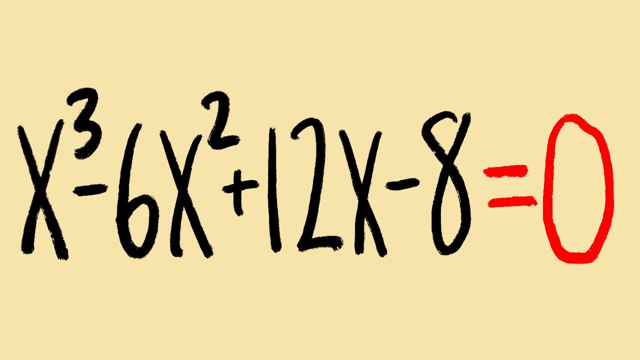 Solving a cubic equation with “only one” solution