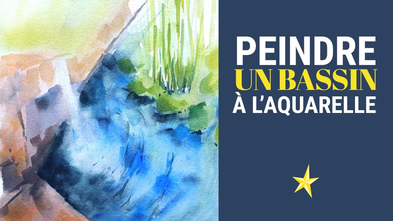 Peindre un bassin de nénuphar à l'aquarelle