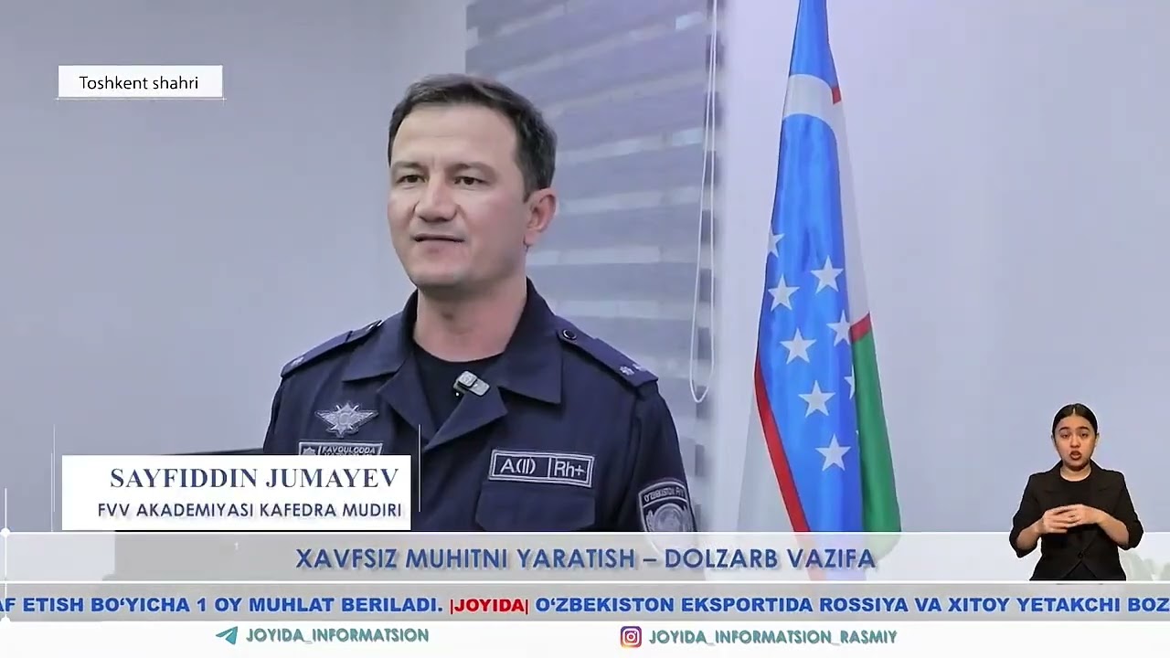 XAVFSIZ MUHITNI YARATISH - DOLZARB VAZIFA 