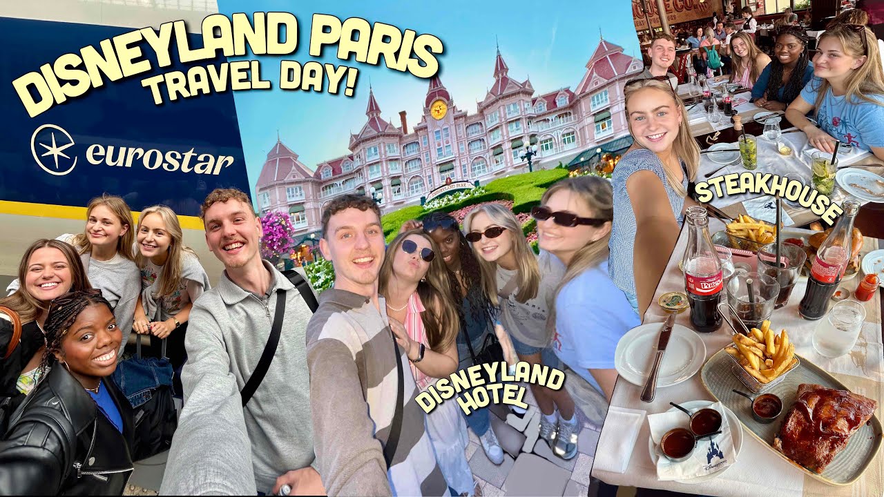 WE WENT TO DISNEYLAND PARIS!!! TRAVEL DAY VLOG - EUROSTAR - DISNEY VILLAGE - DISNEYLAND HOTEL
