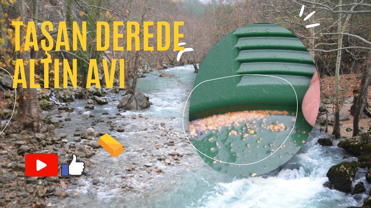 SON YAĞMURDA TAŞAN DEREDEN ÇIKAN HAZİNELER. SADECE 1 PAN İÇİNDE 3 GR. ALTIN ÇIKTI. İYİ SEYİRLER