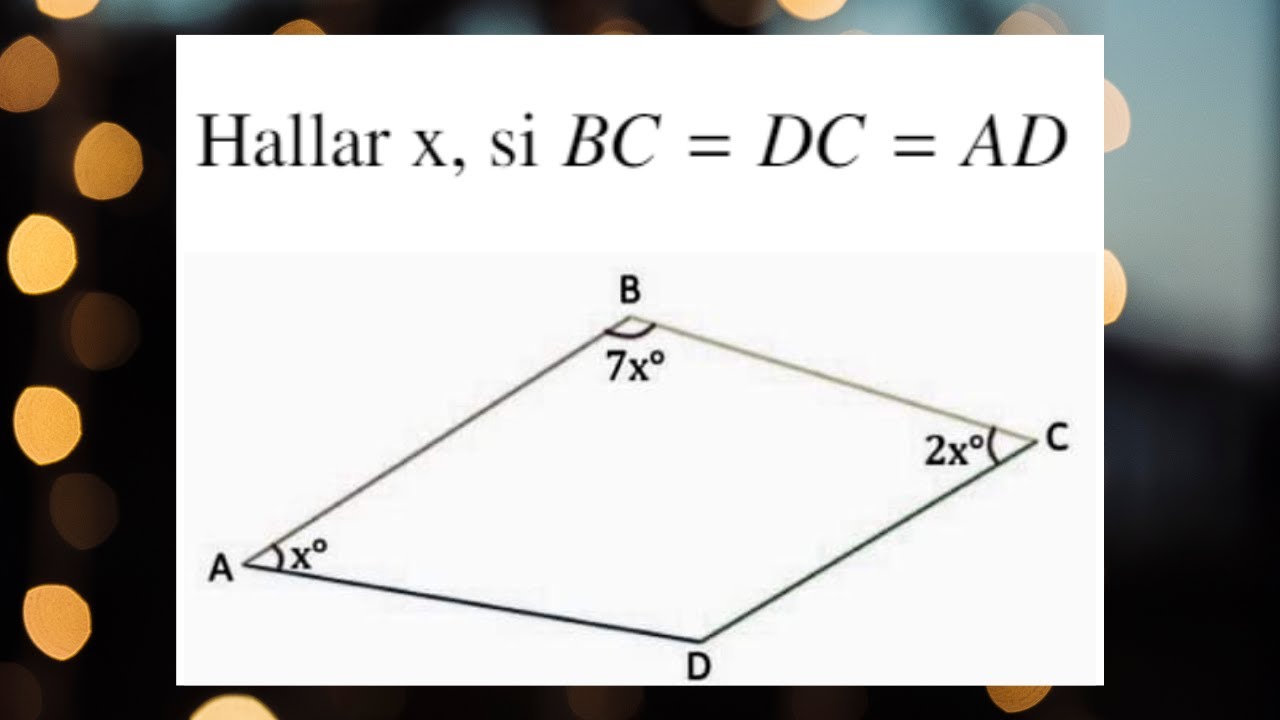 Geometría - congruencia de triángulos ejercicio tipo examen