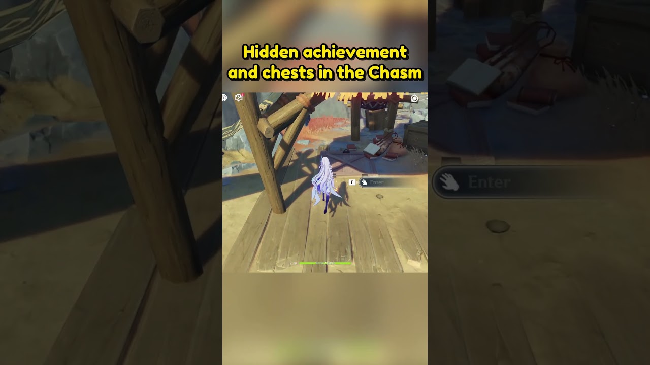Hidden achievement and chests in the Chasm. #genshingao #genshintips #genshintricks #genshinguide