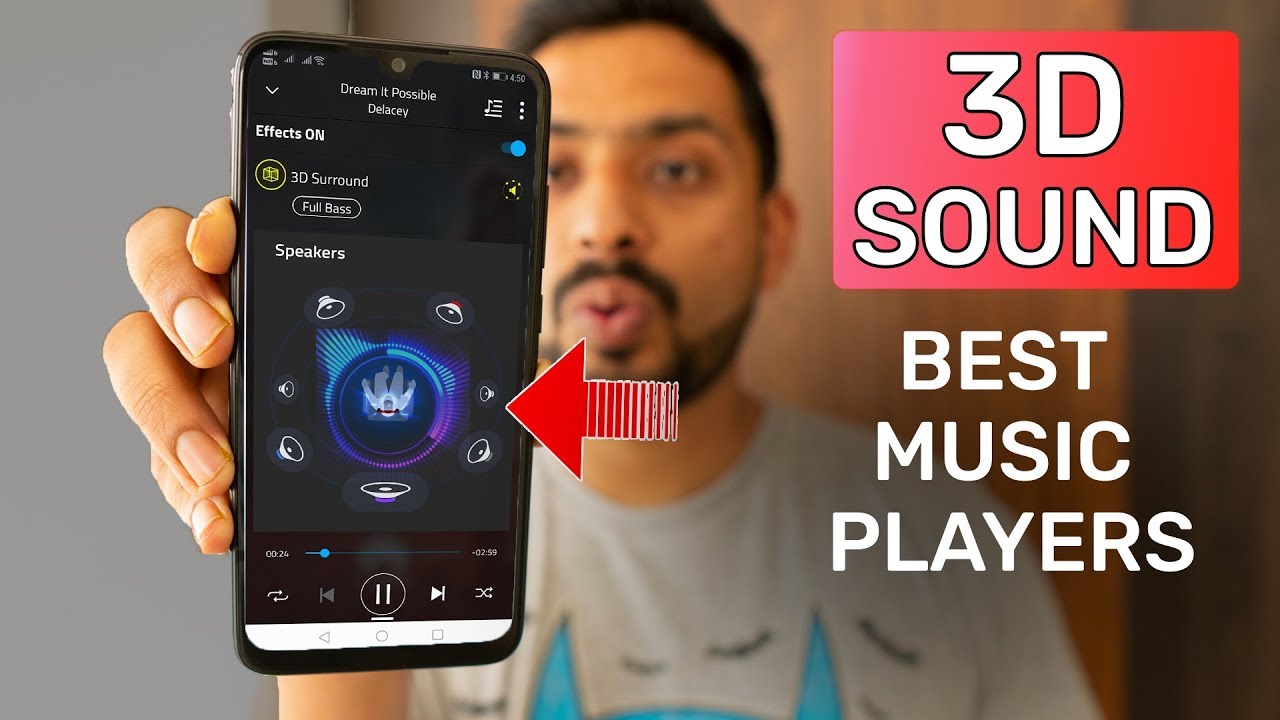 Top 6 Free Android Music Players in 2019 | 3D Sound | MEGA 4K TV Giveaway | GT Hindi