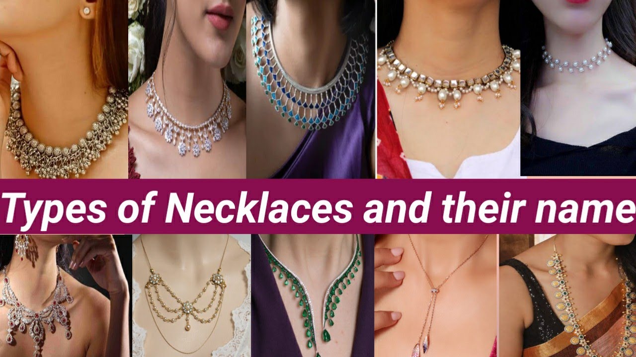 20 Different types of necklaces and their names | indo western necklace designs |