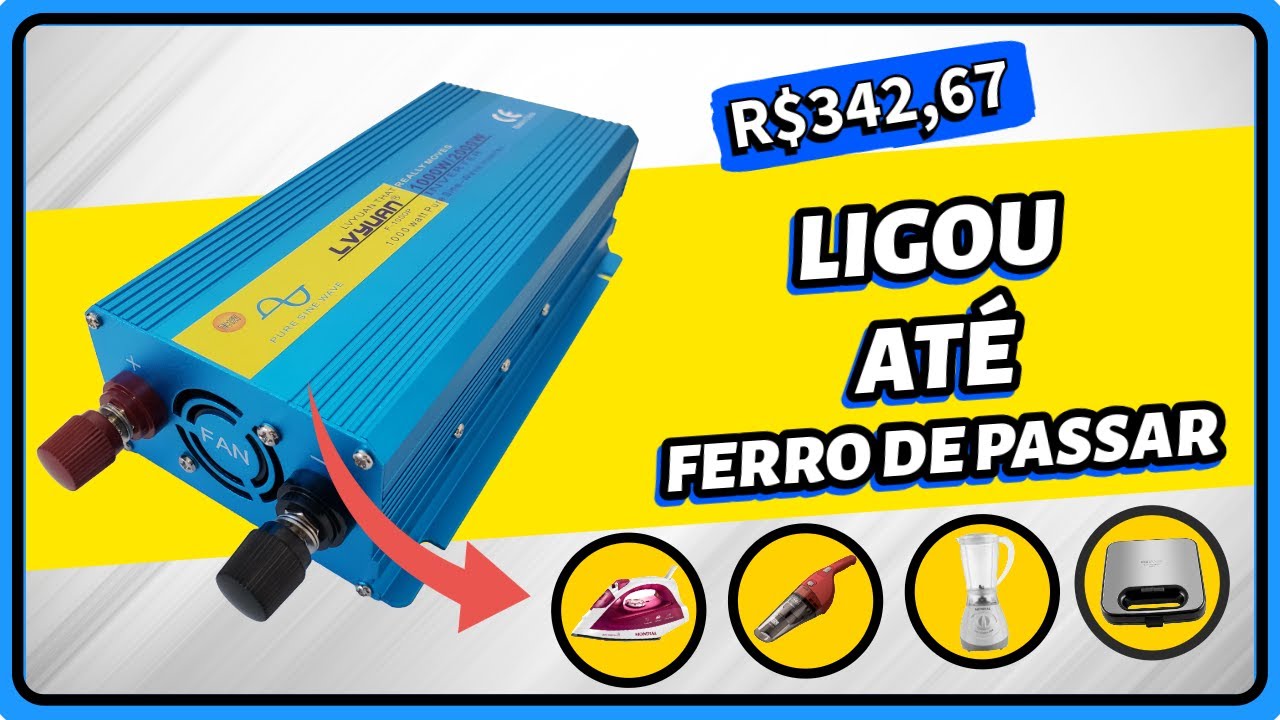 Descobri o limite de potência real do inversor Lvyuan 2000W