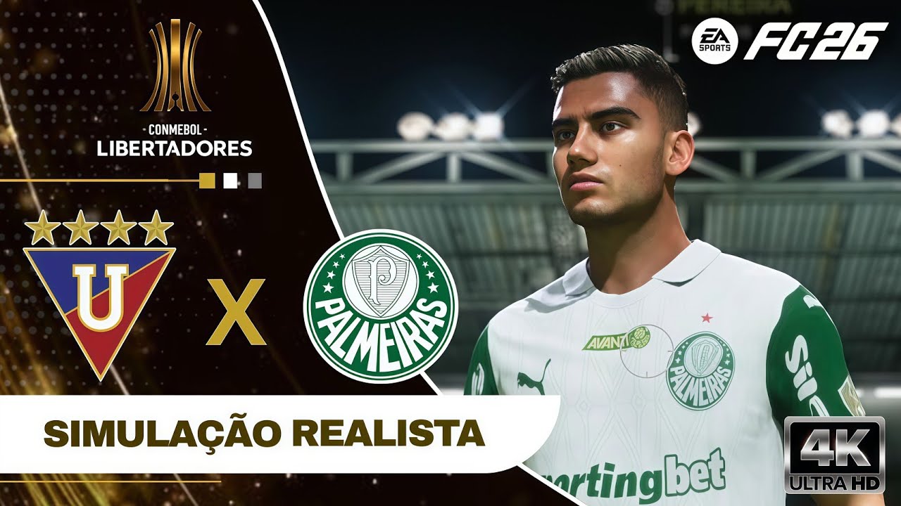 FC 26 - PALMEIRAS X LDU QUITO | SEMIFINAL Conmebol Libertadores 2025 | Simulação (4K ULTRA HD 60FPS)