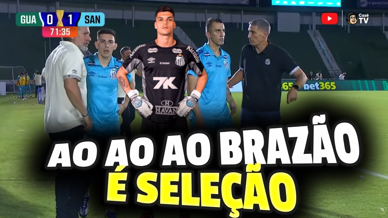 GUARANI 1 X 1 SANTOS BRAZÃO PEGA PÊNALTI MAS NÃO LIVRA O SANTOS DO EMPATE
