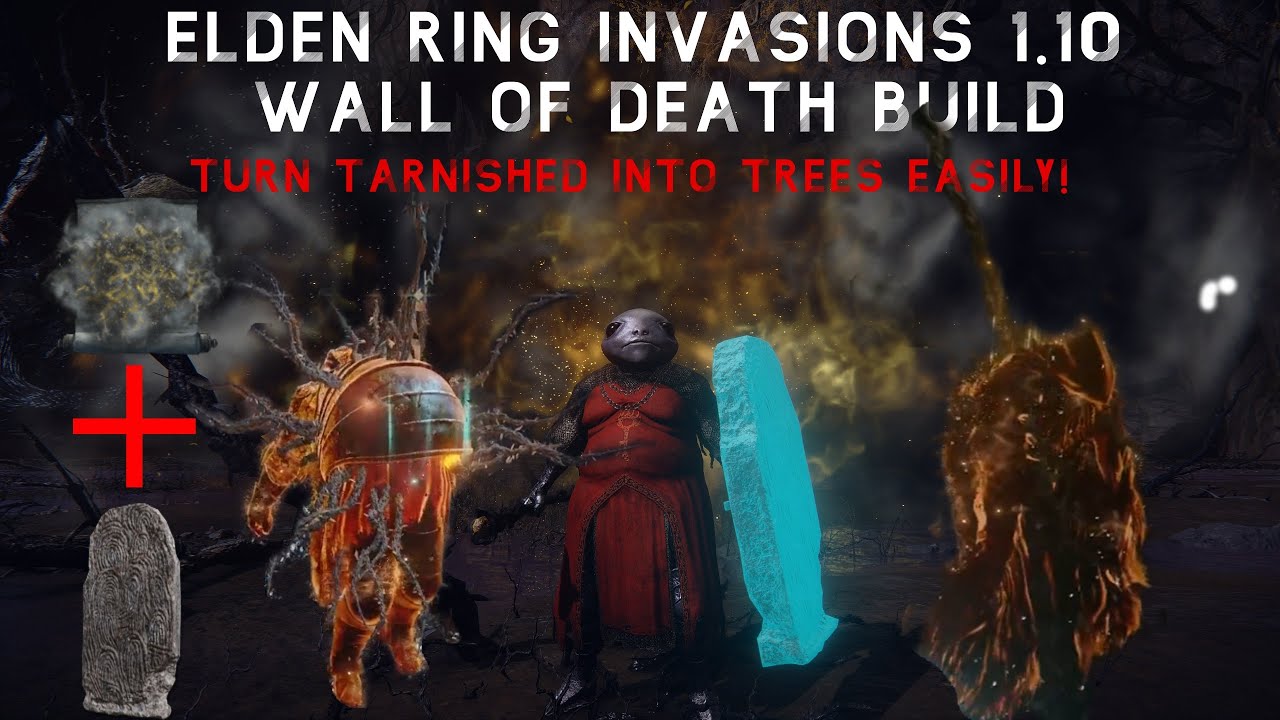 Elden Ring PvP Invasions 1.10 -  Death Sorcery Fia's Mist Death Blight Build