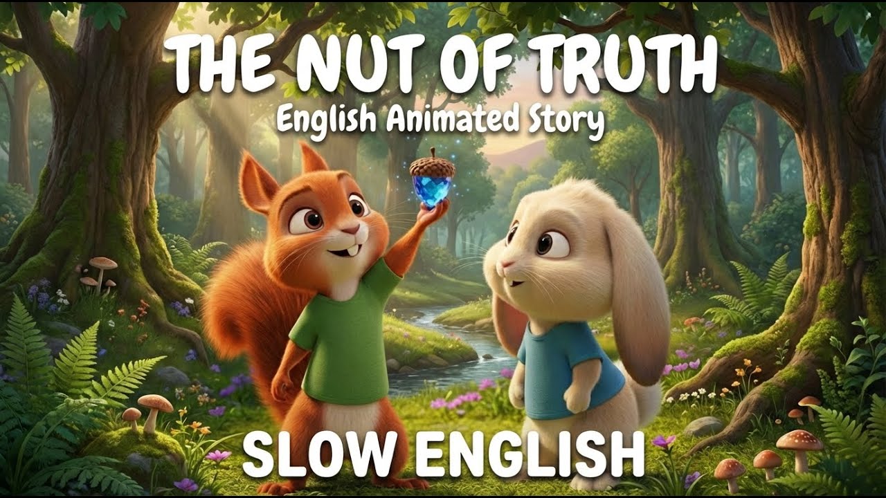 The Nut of Truth | Slow English Animated Story | A1/A2 Level Subtitles