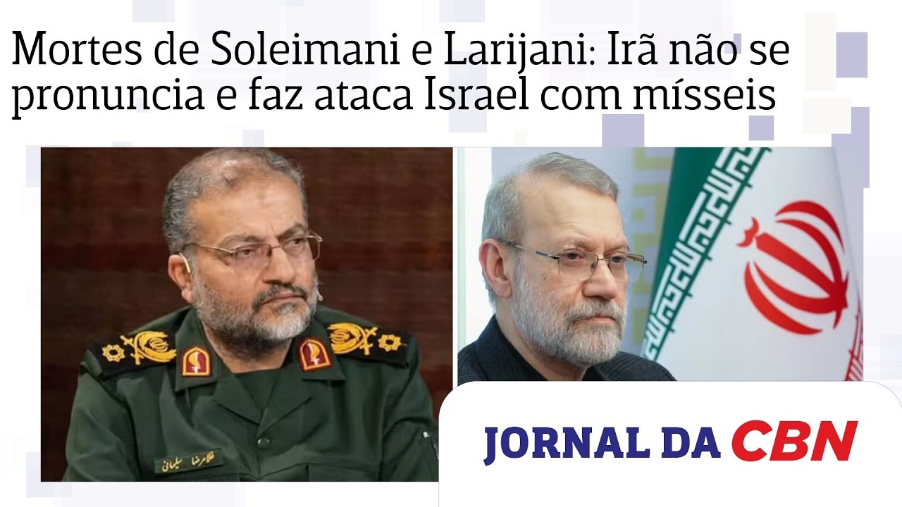 Irã não se pronuncia sobre mortes de Soleimani e Larijani, e faz ataques com mísseis contra Israel