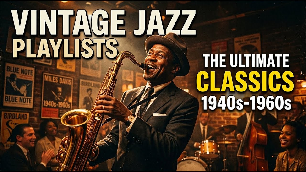 Vintage Jazz 1940년대 🕰️ 시간 멈춘 듯한 노스탤지어 playlist cafe