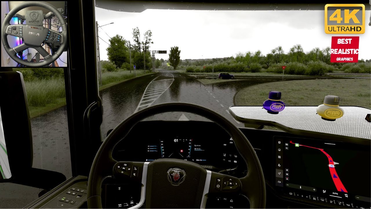 Scania 450s Realistic Driving on Promods 2.77 Snowymoon-PNG-Reshade #realistic #driving #ets2 #moza