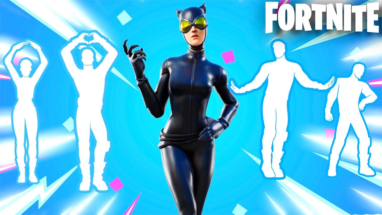 Fortnite CAT-WOMEN COMIC-Icon Series Emotes & Dance Showcase!